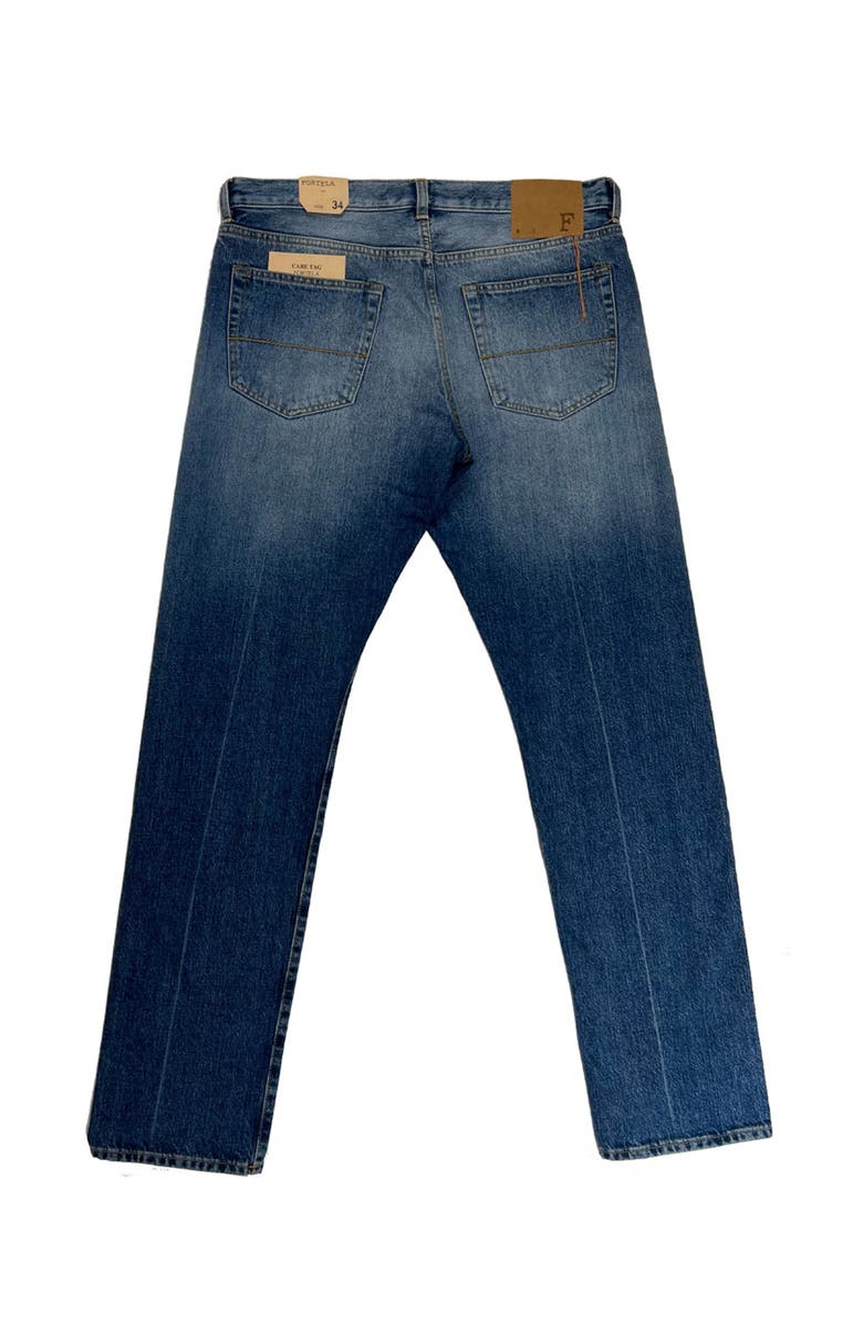 Fortela John Slim Five Pocket Jeans, Alternate, color, Custom Wash