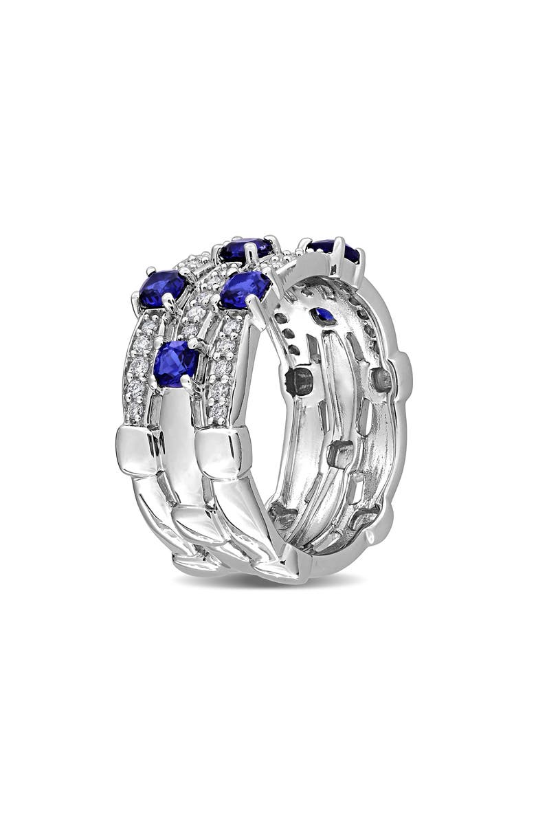 Created Forever Lab Grown Gemstone & Diamond Ring, Alternate, color, 