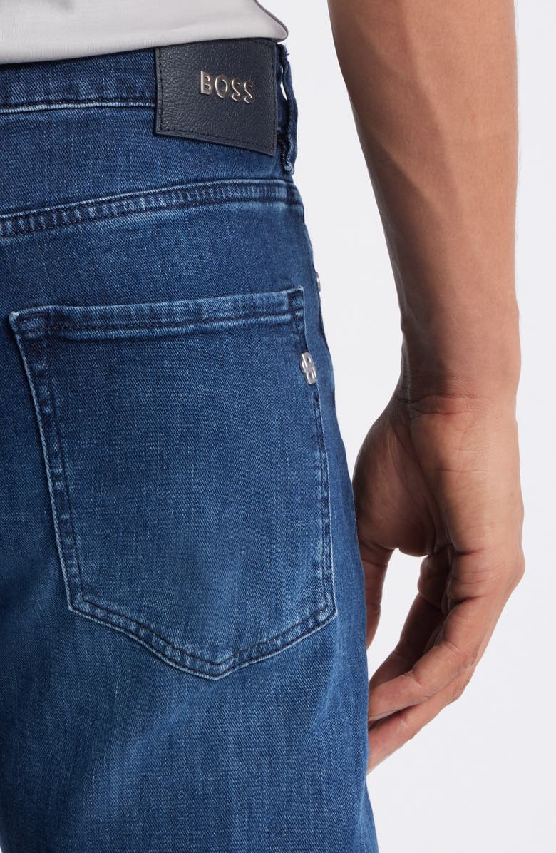 BOSS Delaware Slim Fit Jeans, Alternate, color, Navy