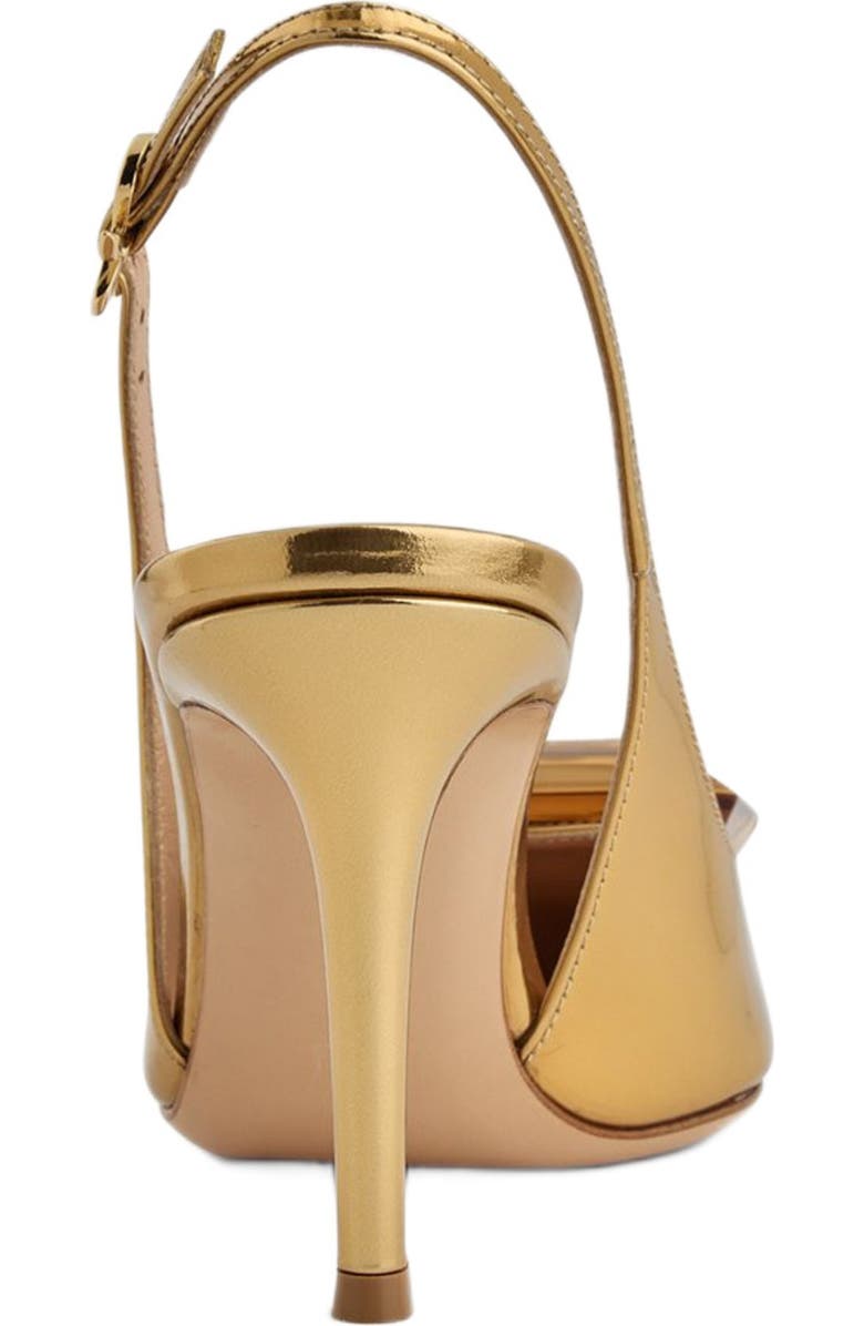 Gianvito Rossi Jaipur Sling, Alternate, color, Gold