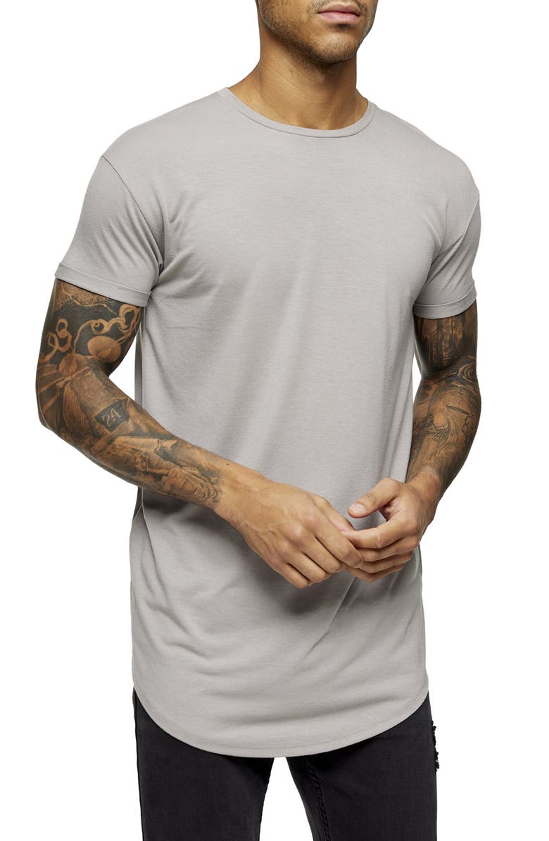 Topman Scotty Longline T-Shirt, Main, color,