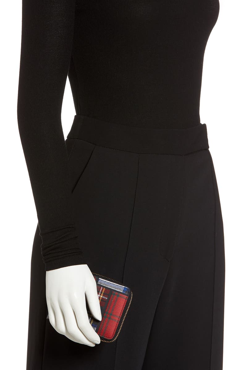 Comme des Garçons Wallets Tartan Patchwork Wool Wallet, Alternate, color, Red