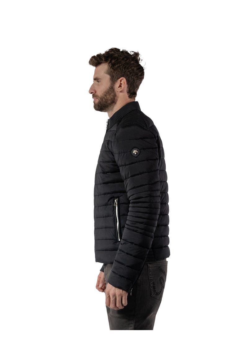 Men's Moto Jacket, Alternate, color, BLACK