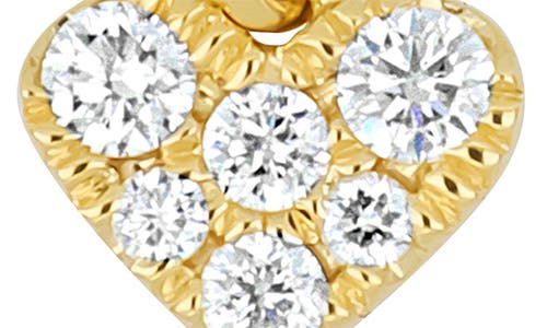 Bony Levy Icon Pavé Diamond Heart Charm In Gold