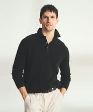 NAADAM Signature Cashmere Long Sleeve Polo
