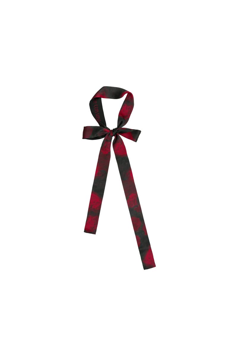 Lost Pattern La Rosa Silk Skinny Scarf, Main, color, Red