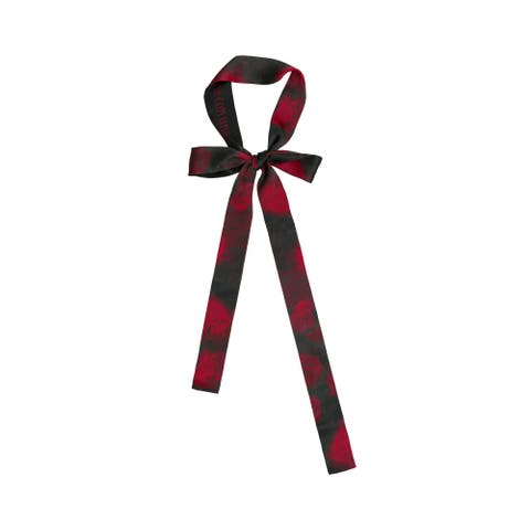 La Rosa Silk Skinny Scarf