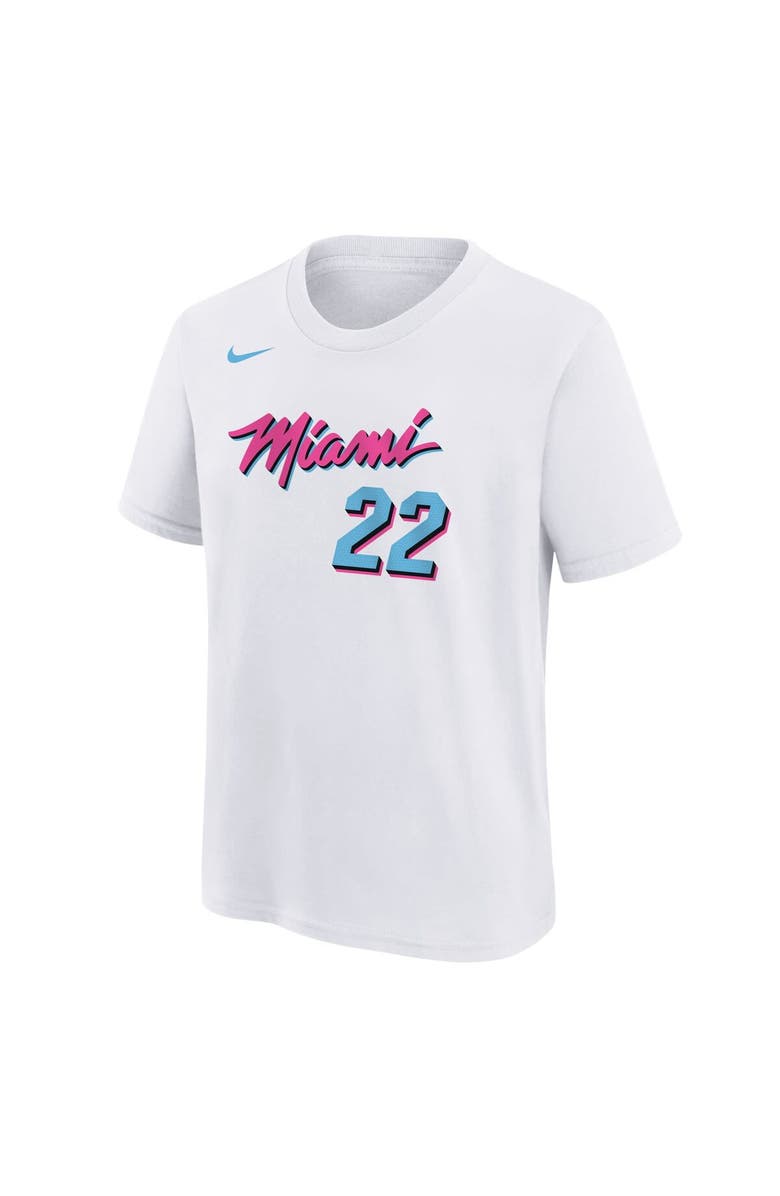 Nike Youth Nike Jimmy Butler White Miami Heat 2024/25 City Edition Name & Number T-Shirt, Alternate, color, 