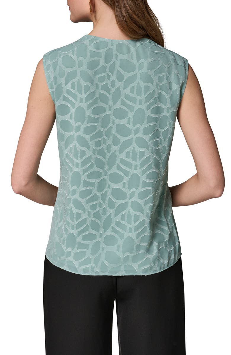 Donna Karan New York Gathered Texture Sleeveless Top, Alternate, color, Waterlily