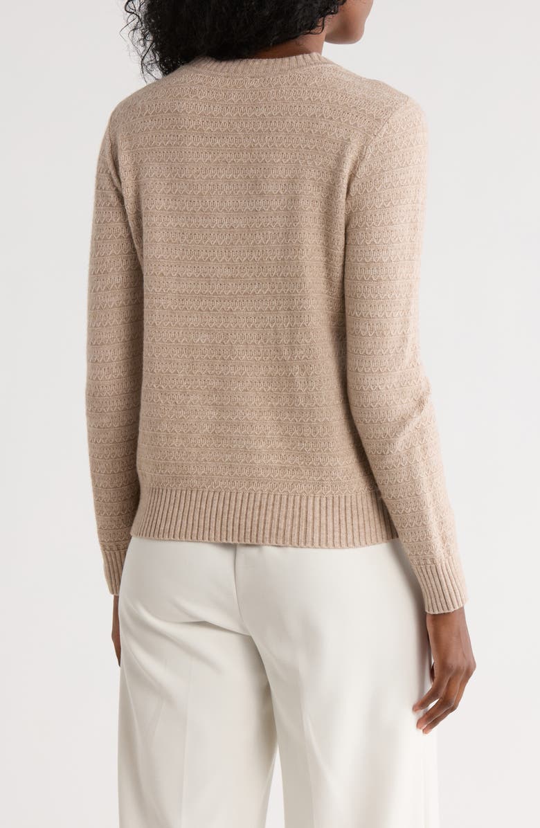 CYRUS Textured Stitch Crewneck Sweater, Alternate, color, Pumice