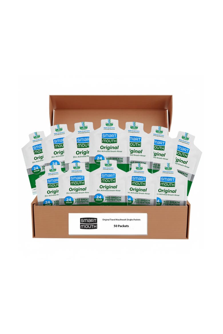 Original Zinc Activated Mouthwash Single Packs Fresh Mint 50 Count 50 Count, Main, color, Fresh Mint