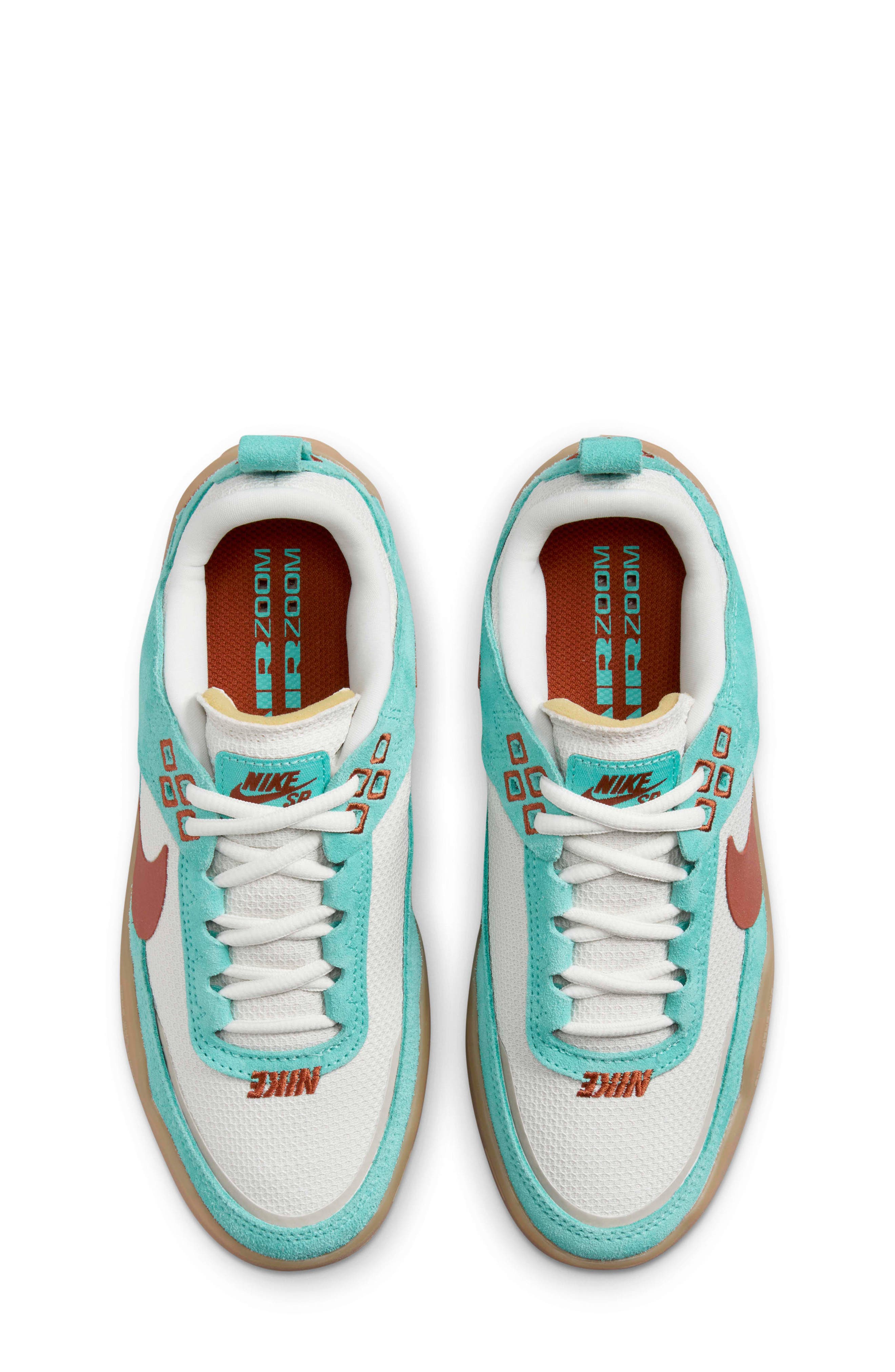 Nike Kids' SB Day One Skate Sneaker, Alternate, color, 301 Green Frost/Phantom/Gum Light Brown/Dark Russet