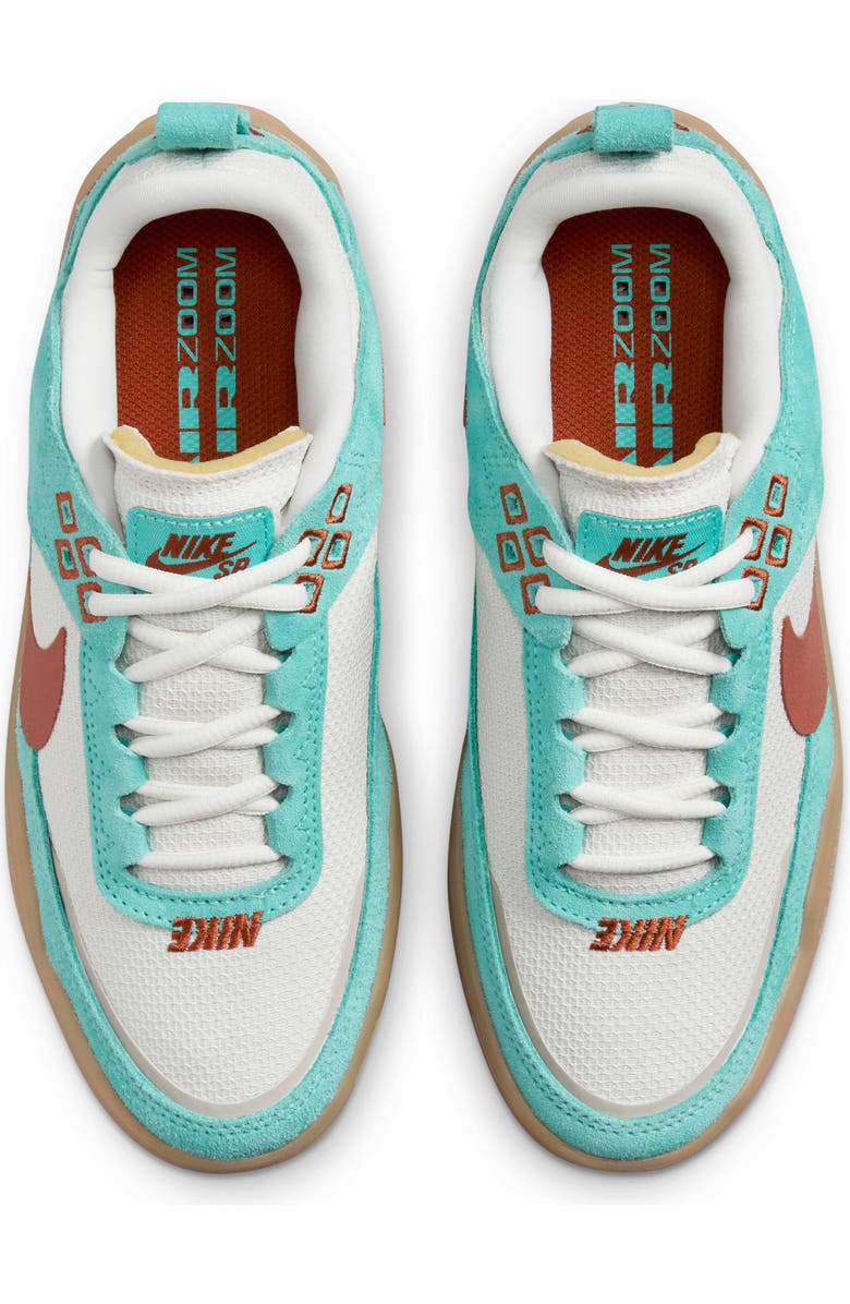 Nike Kids' SB Day One Skate Sneaker, Alternate, color, 301 Green Frost/Phantom/Gum Light Brown/Dark Russet