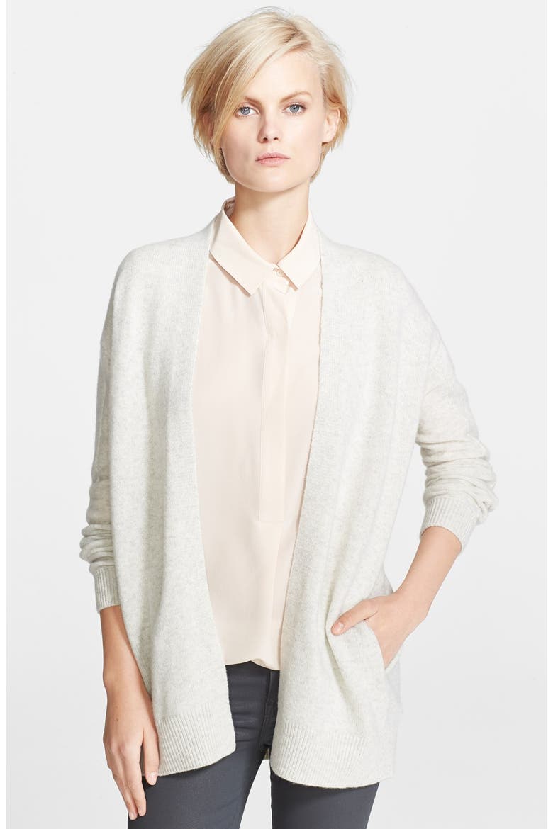 Drape Front Cashmere Cardigan, Main, color, H. CLOUD