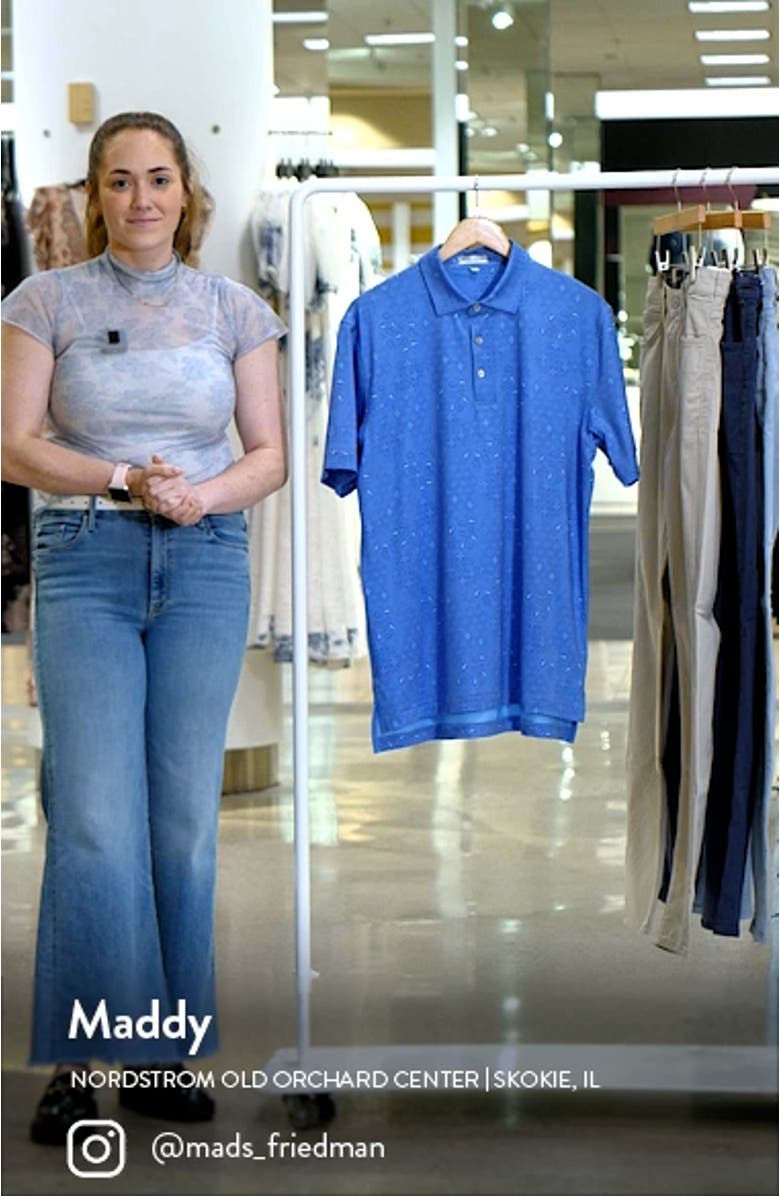 Geometric Paisley Performance Golf Polo, sales video thumbnail