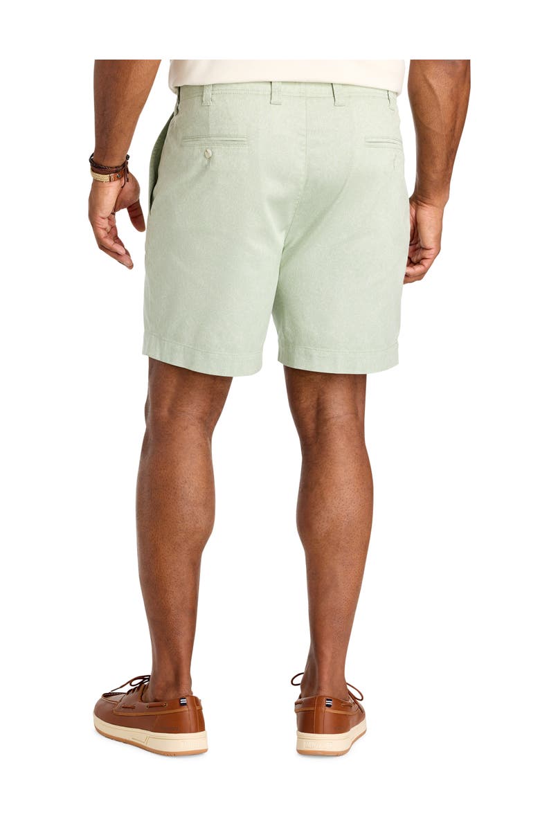 Oak Hill by DXL Big & Tall Printed Chino Shorts, Alternate, color, Frosty Green
