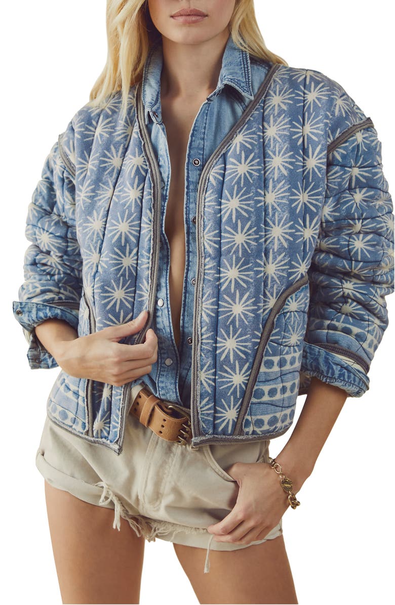 Free People We the Free Kara Quilted Jacket, Main, color, 