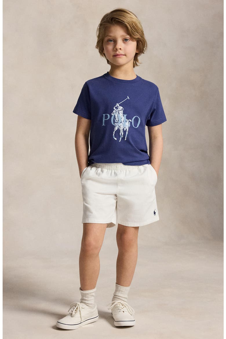 Kids' Big Pony Logo Cotton Graphic T-Shirt, Alternate, color, LIGHT NAVY