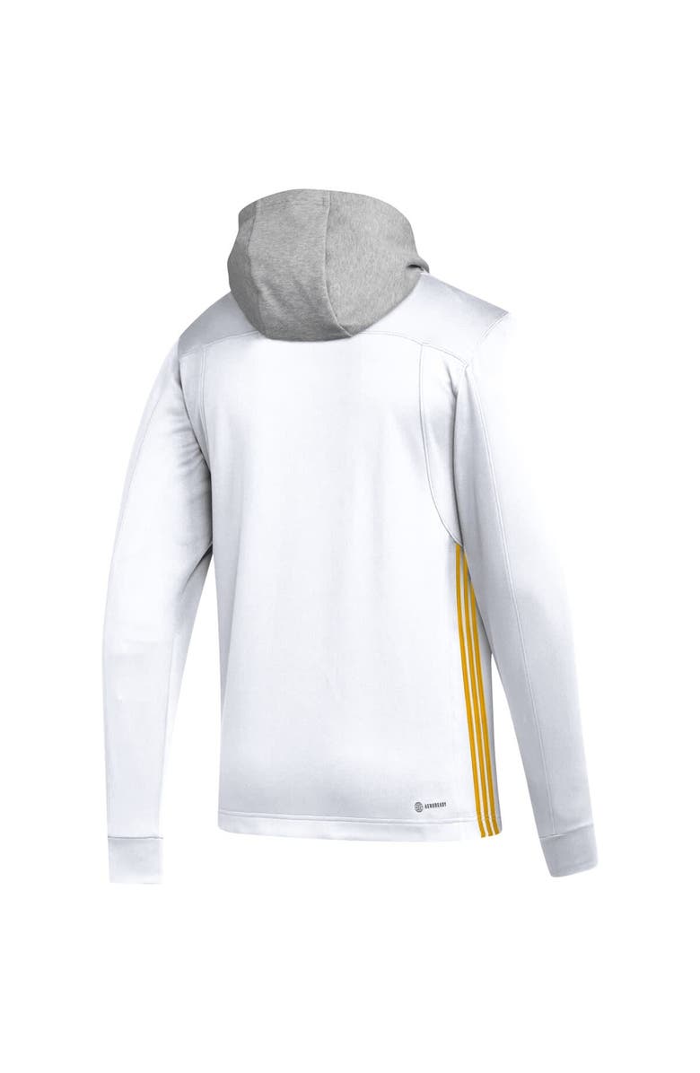 adidas Men's adidas White Nashville Predators Refresh Skate Lace AEROREADY Pullover Hoodie, Alternate, color, 