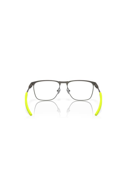 Oakley 49mm Rectangle Optical Glasses In Gray