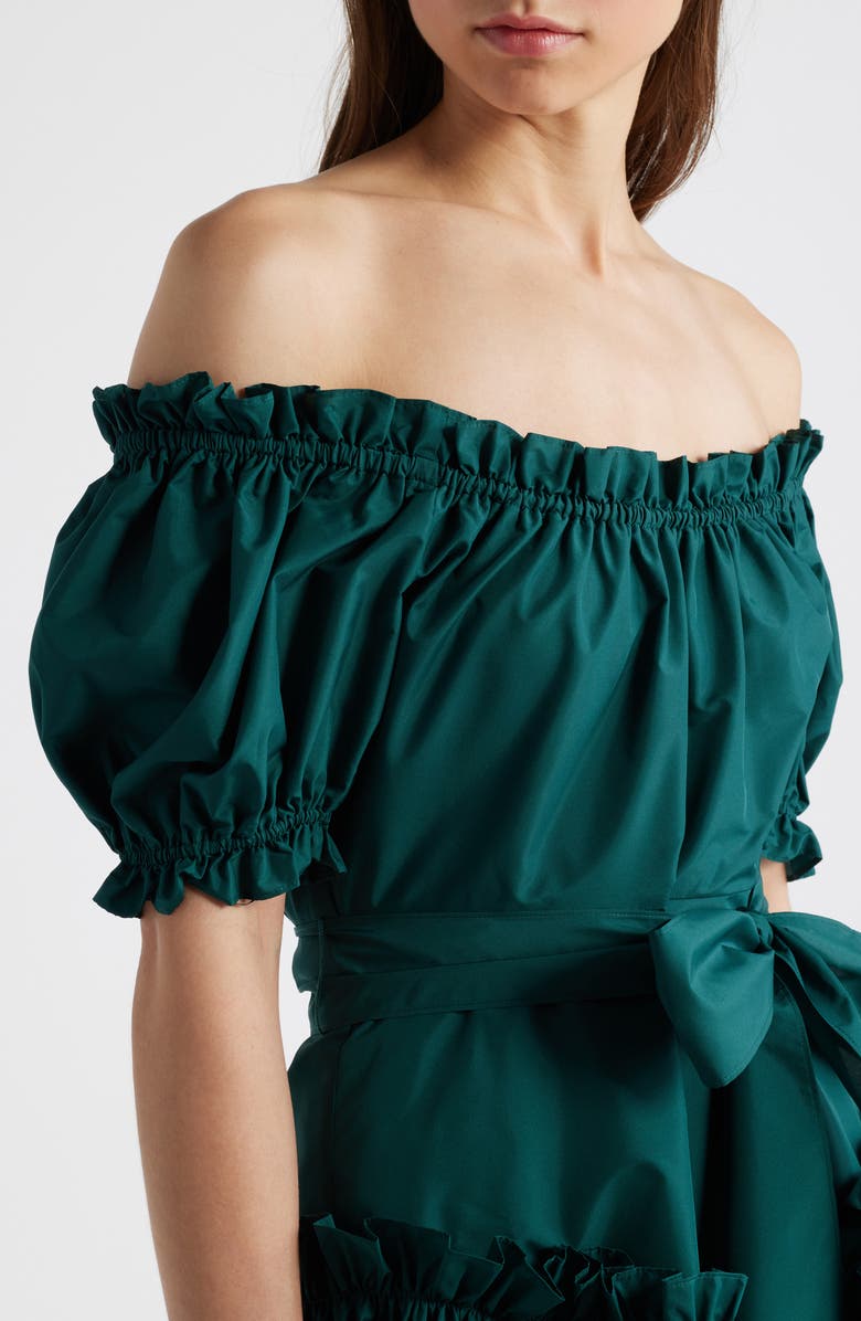 LoveShackFancy Estine Off the Shoulder Minidress, Alternate, color, 