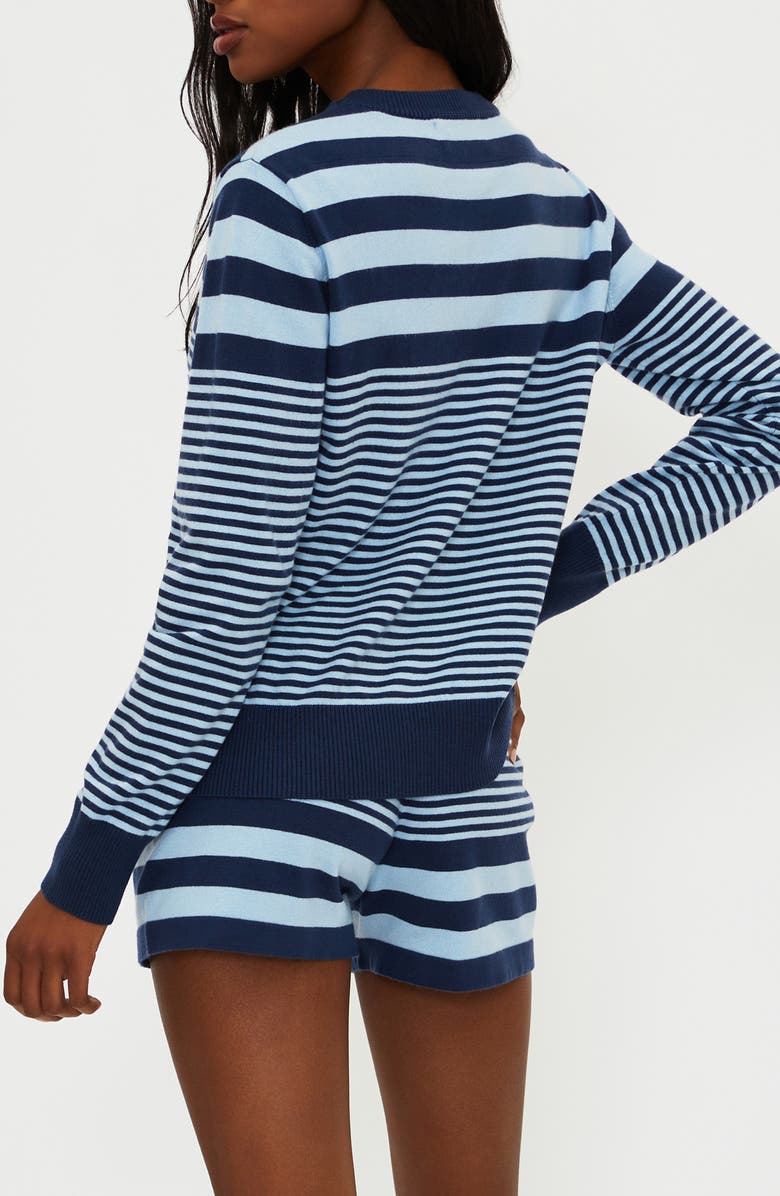 Beach Riot Jolene Stripe Sweater, Alternate, color, Ivy Stripe