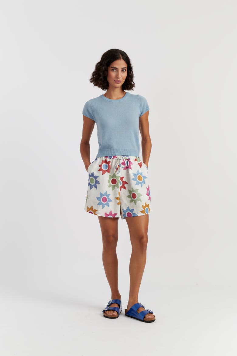 Air Pure Cashmere T-Shirt, Alternate, color, Sky Blue