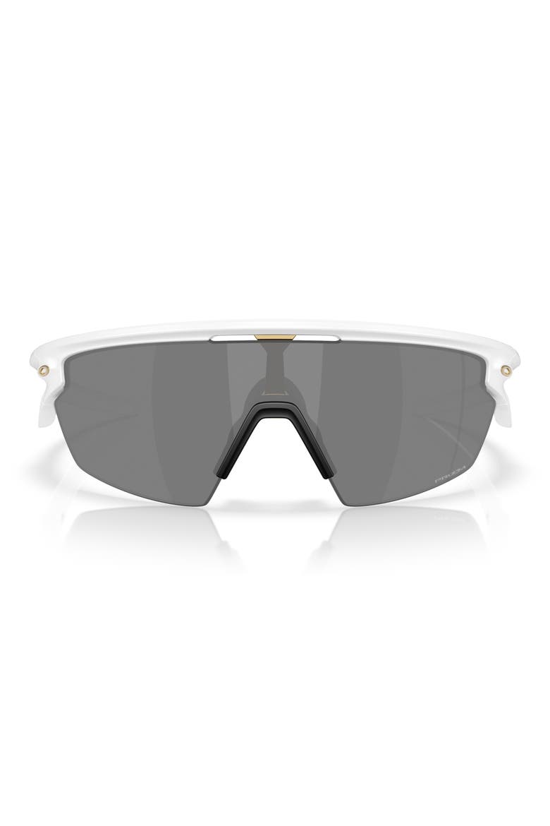 Prizm™ Road Sport 36mm Rectangular Sunglasses, Main, color, MATTE WHITE / PRIZM BLACK
