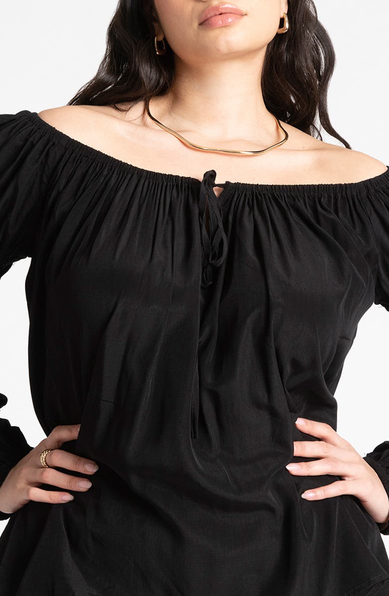 ELOQUII Off the Shoulder Top, Alternate, color,