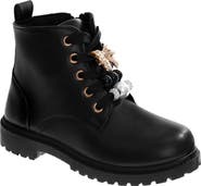 Kensie Girl Kids' Faux Leather Combat Boot