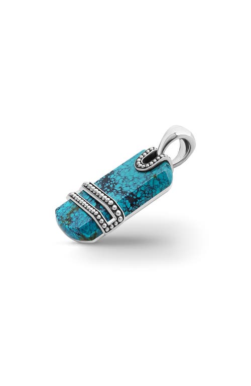 Lagos Anthem Tag Amulet In Turquoise