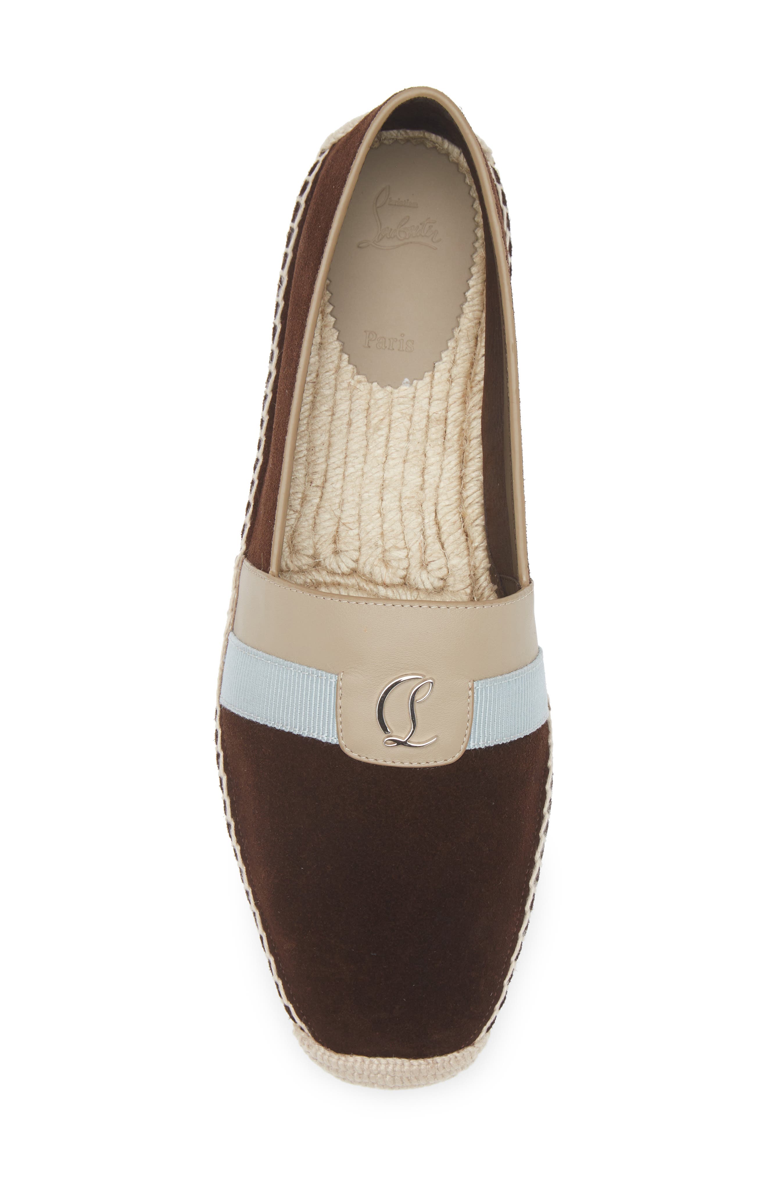 Christian Louboutin Alfarica CL Logo Espadrille, Alternate, color, Version Cosme