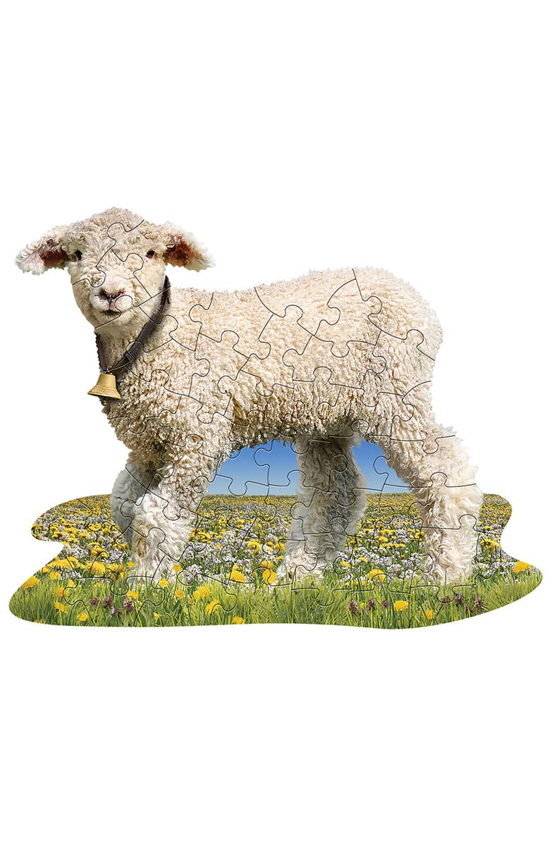 Madd Capp I Am Lil Lamb 48 Piece Animal Shaped Puzzle, Alternate, color, Multicolored
