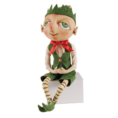 Bartholomew Elf Joe Spencer Gathered Traditions Christmas Art Doll Figure