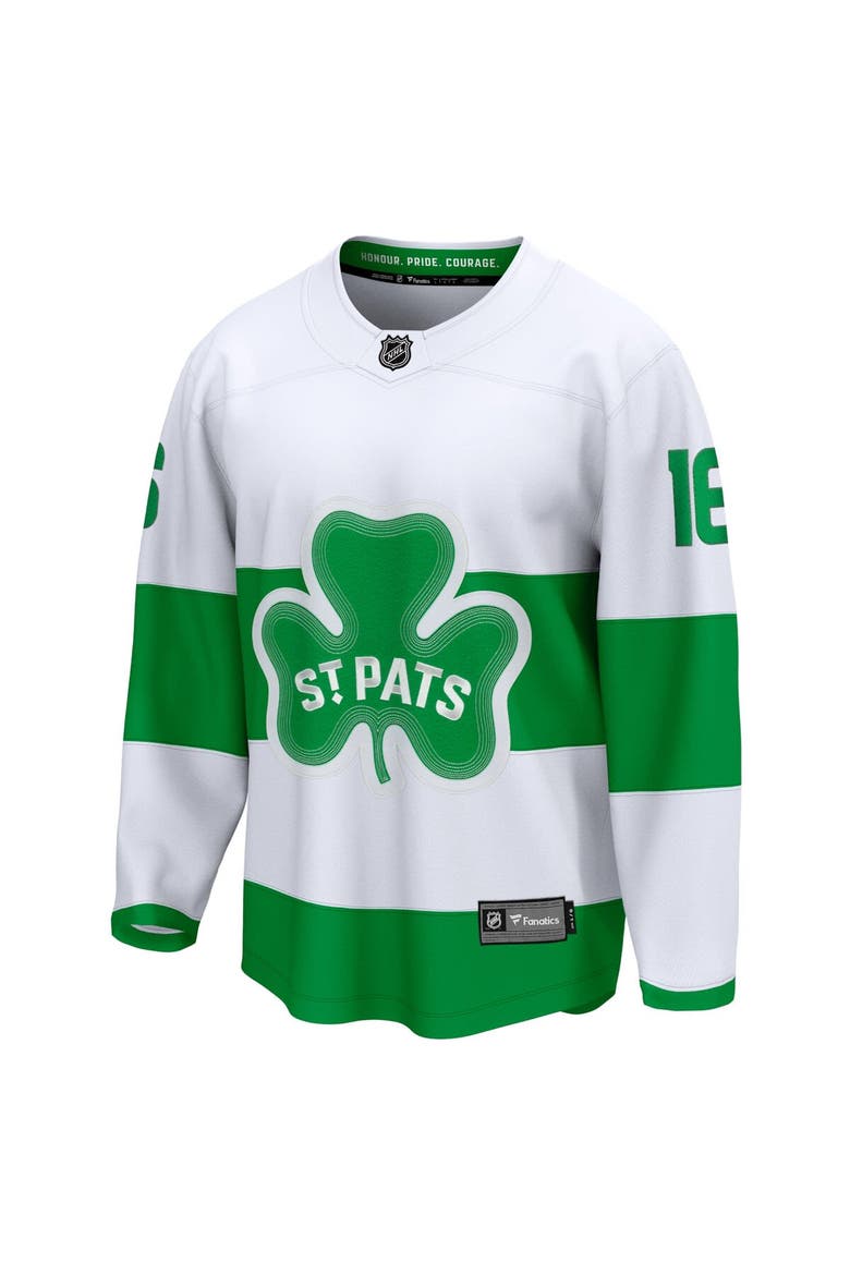 Men's Fanatics Branded Mitch Marner White Toronto Maple Leafs St. Patricks Alternate Premier Breakaway Player Jersey, Alternate, color, White
