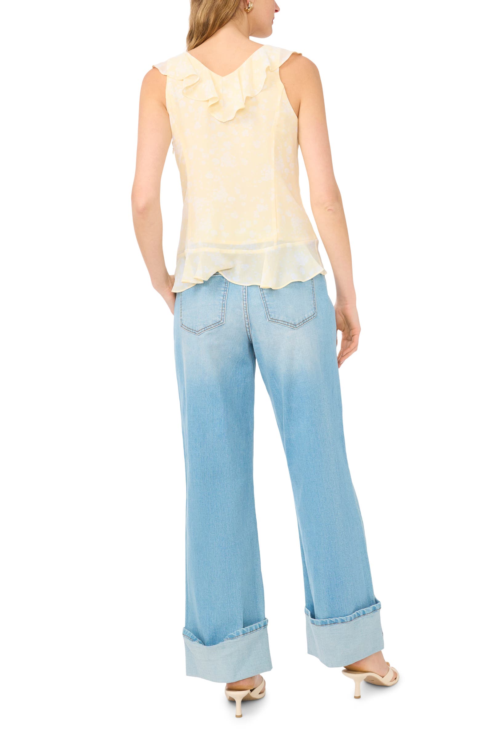 1.STATE Ruffle V-Neck Top | Nordstromrack