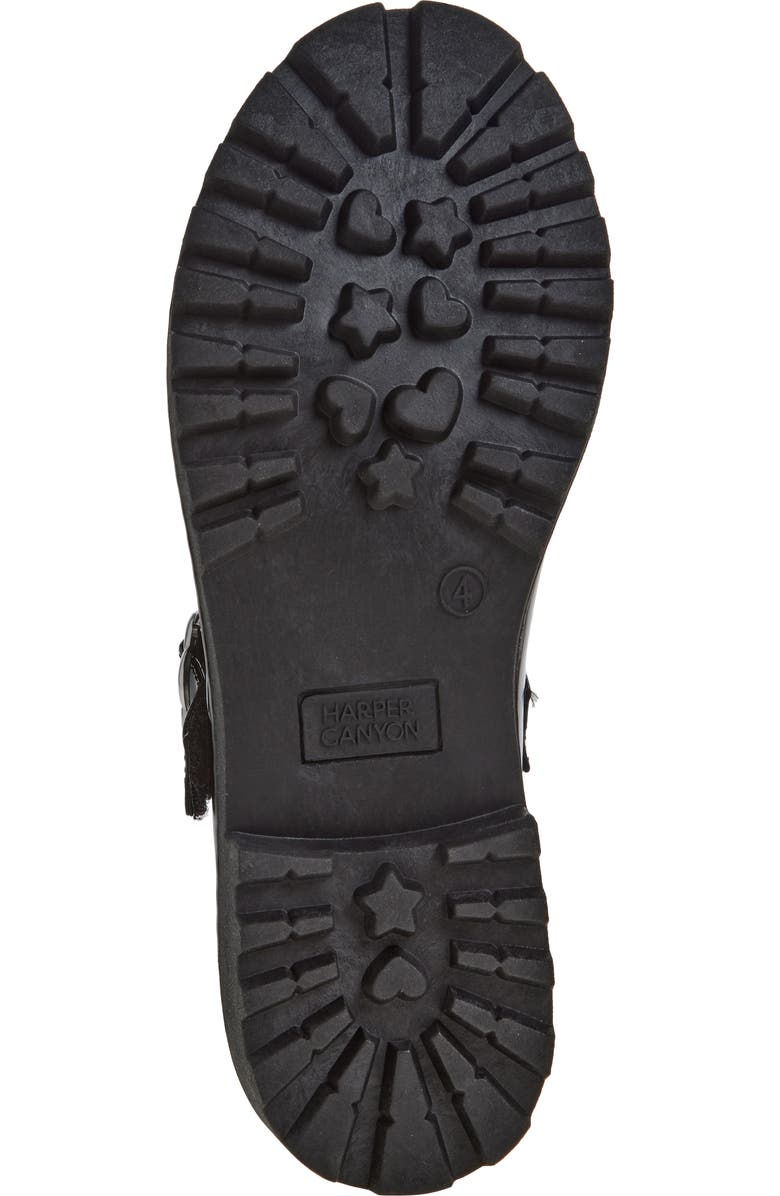 Harper Canyon Kids' Davianna Patent Mary Jane Flat, Alternate, color, Black