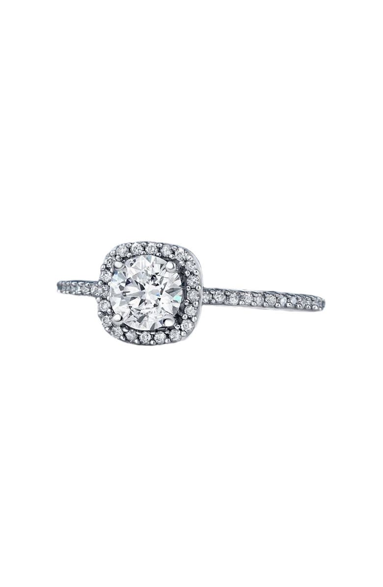 Bliss Diamond 1 Ct Diamond Cushion Halo Engagement Ring Lab Grown 14k Gold, Alternate, color, 