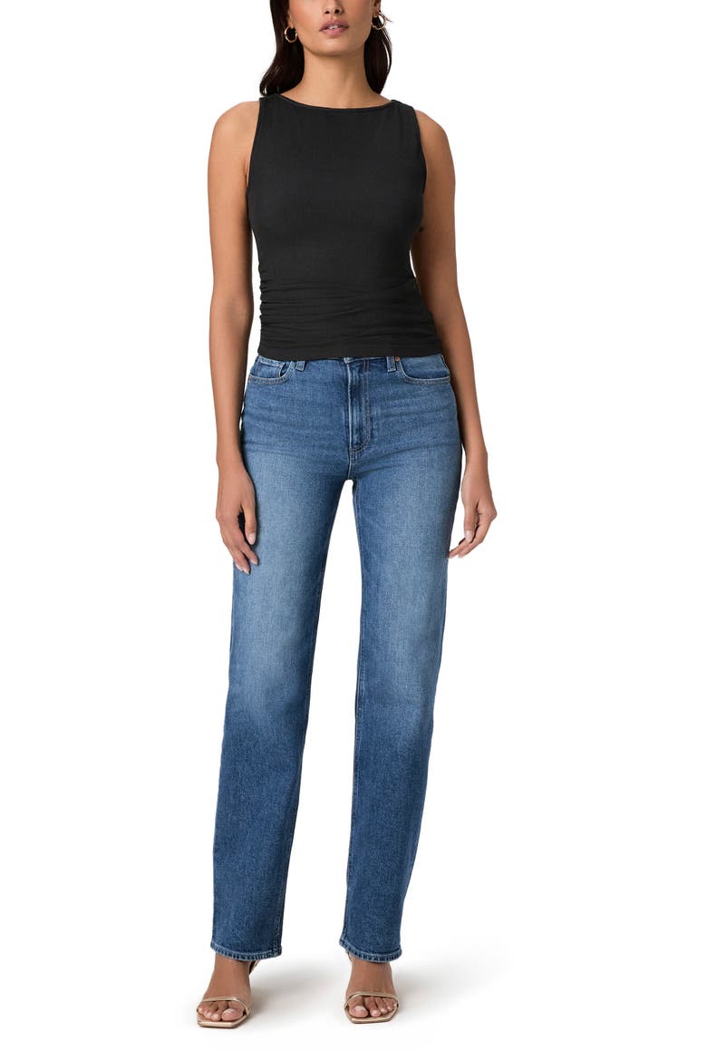 Stevie High Waist Straight Leg Jeans, Alternate, color, BONJOUR