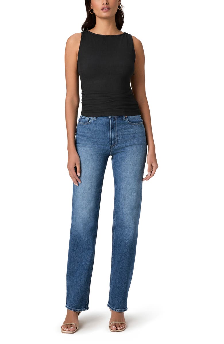 PAIGE Stevie High Waist Straight Leg Jeans, Alternate, color, Bonjour