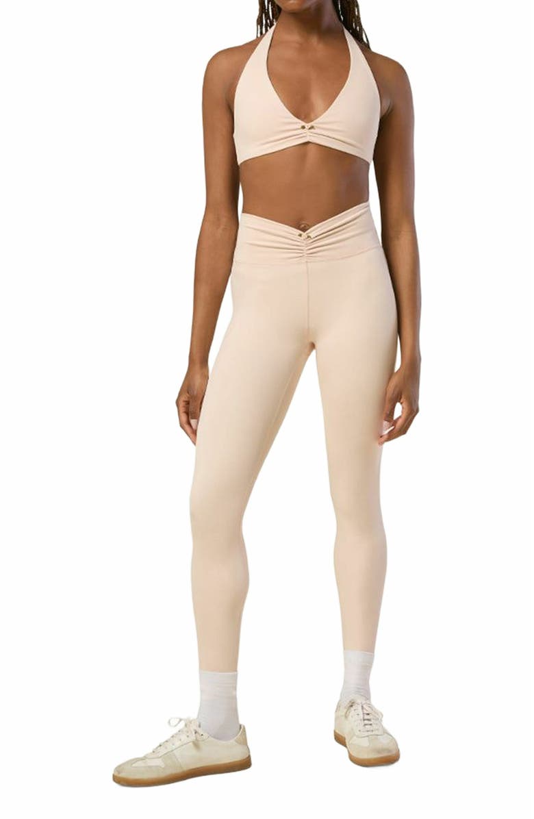 WeWoreWhat Ruched V-legging, Alternate, color, 