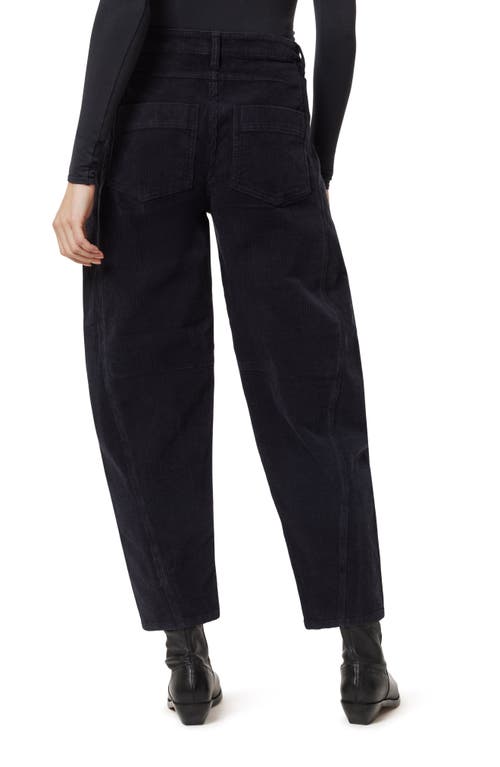Habitual Evie Barrel Leg Corduroy Pants In Black