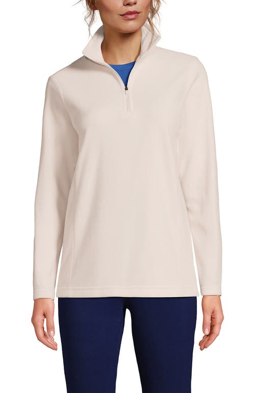 Lands' End Anyweather Fleece Quarter Zip Pullover In Neutral