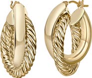 Bony Levy 14K Gold Twisted Hoop Earrings