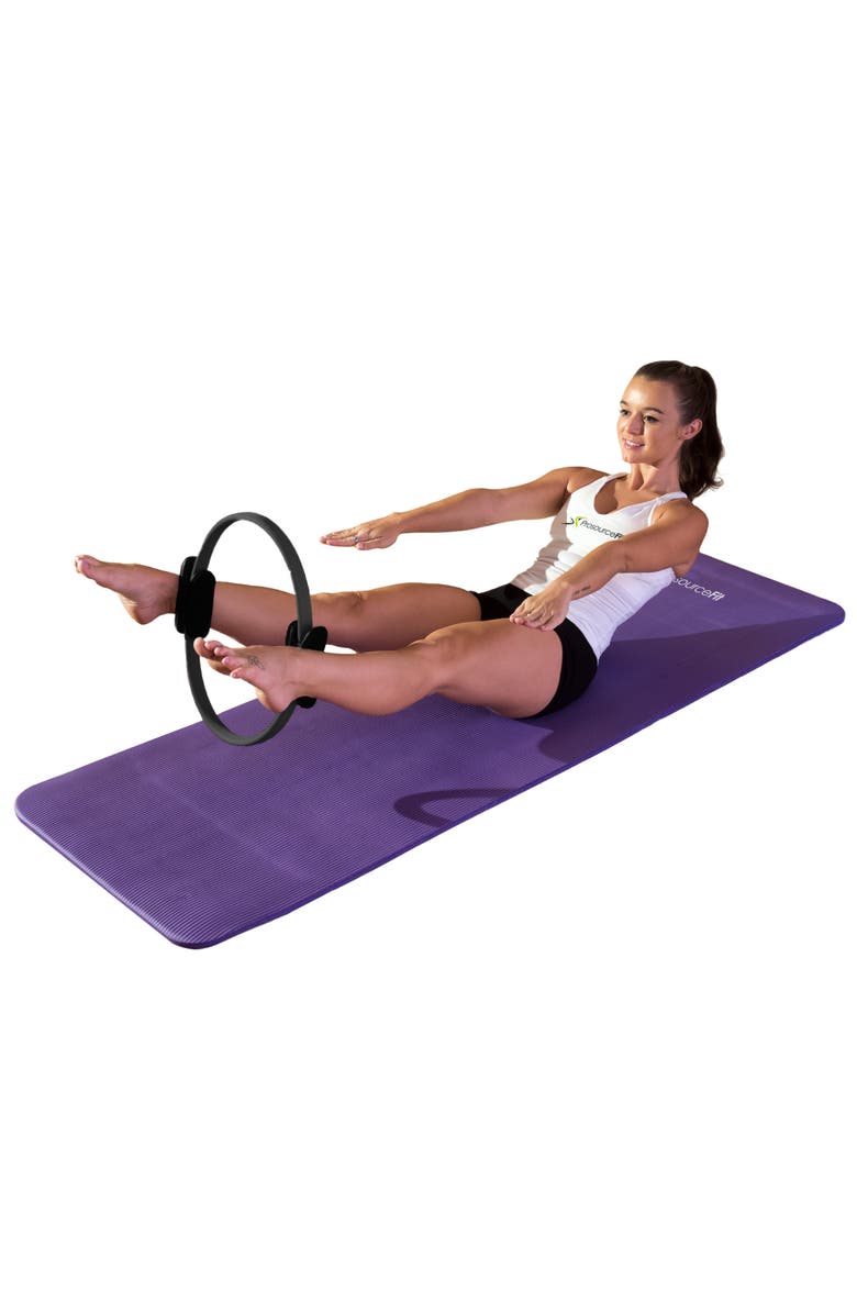 ProsourceFit Pilates Resistance Ring, Alternate, color, Black