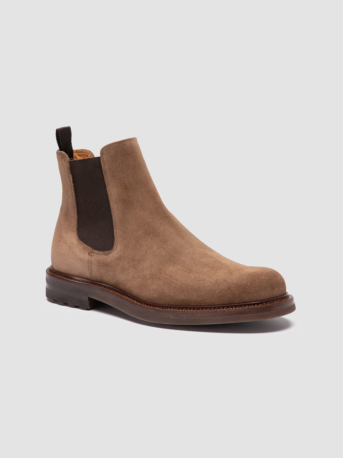 Officine Creative Aston Flexi 004 Suede Chelsea Boots, Alternate, color, Taupe