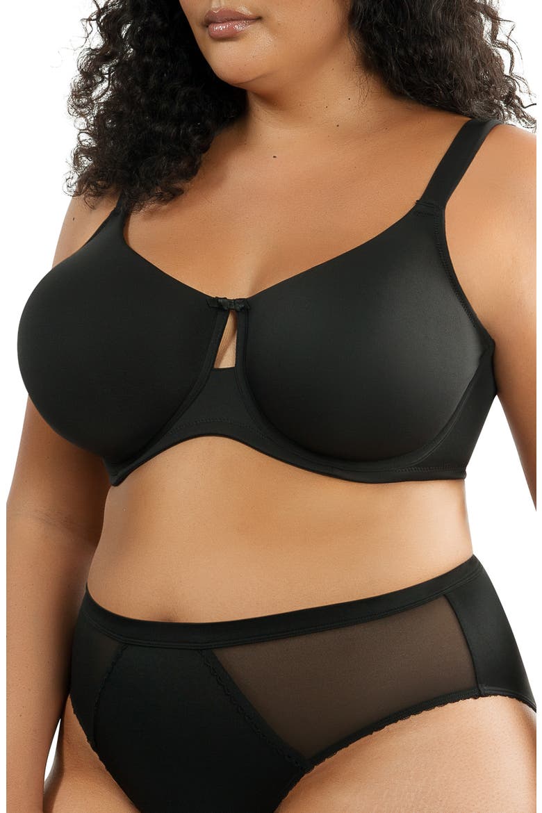 Erika Unlined Molded Bra, Alternate, color, BLACK