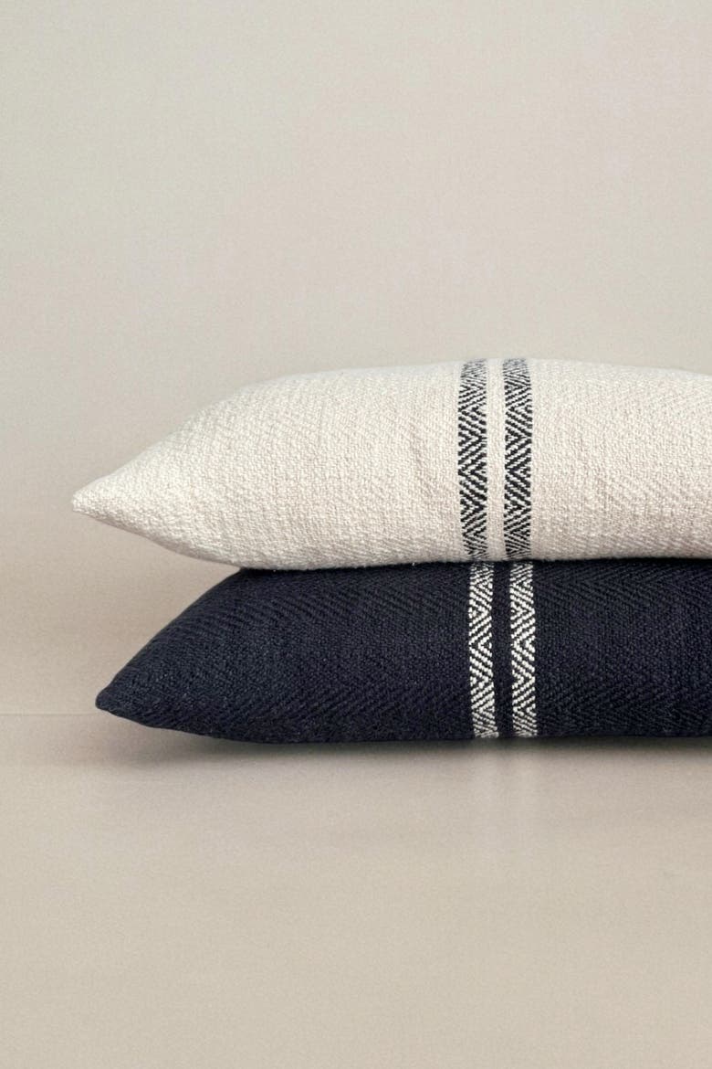 Hugh Lumbar Pillow Cover, Alternate, color, Cream