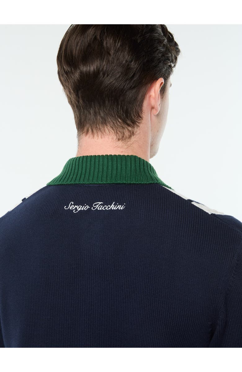 Sergio Tacchini Bruni Knit Cardigan, Alternate, color, Maritime Blue