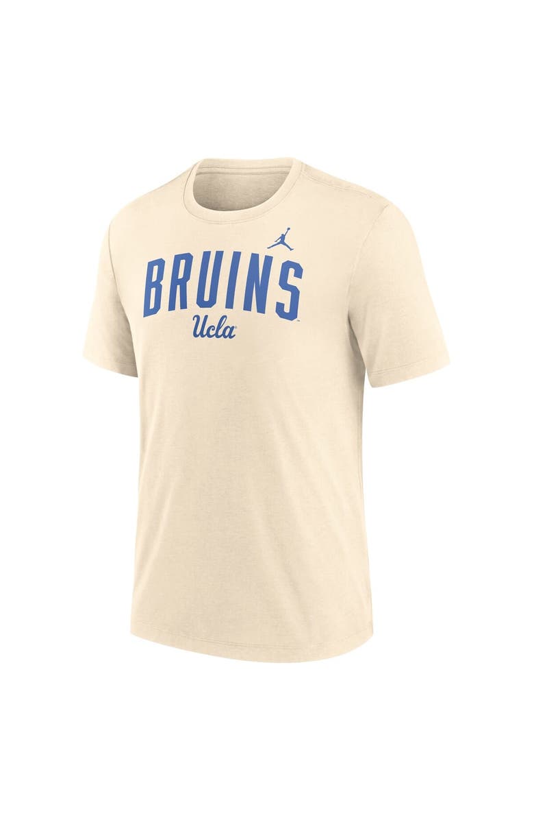 Jordan Brand Men's Jordan Brand Natural UCLA Bruins Arch Logo Triblend T-Shirt, Alternate, color, 